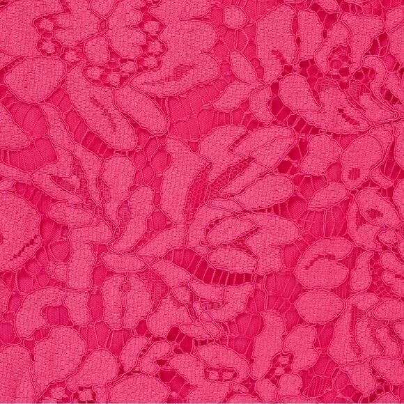 NWT Adrianna Papell LACE TUXEDO DRESS WITH FAUX WRAP DETAILS IN PETUNIA pink 10 - Picture 6 of 16